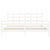 Bed Frame without Mattress White 183x203 cm King Solid Wood