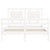 Bed Frame without Mattress White 135x190 cm Solid Wood