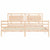 Bed Frame without Mattress 183x203 cm King Solid Wood