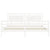 Bed Frame without Mattress White 183x203 cm King Solid Wood