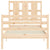 Bed Frame without Mattress 90x190 cm Solid Wood