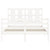 Bed Frame without Mattress White 135x190 cm Solid Wood