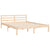 Bed Frame without Mattress 150x200 cm Solid Wood