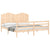 Bed Frame without Mattress 183x203 cm King Solid Wood