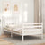 Bed Frame without Mattress White 90x190 cm Solid Wood