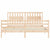 Bed Frame without Mattress 183x203 cm King Solid Wood