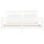 Bed Frame without Mattress White 183x203 cm King Solid Wood