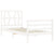 Bed Frame without Mattress White 90x190 cm Solid Wood