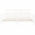 Bed Frame without Mattress White 183x203 cm King Solid Wood