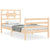 Bed Frame without Mattress 90x190 cm Solid Wood