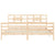 Bed Frame without Mattress 183x203 cm King Solid Wood