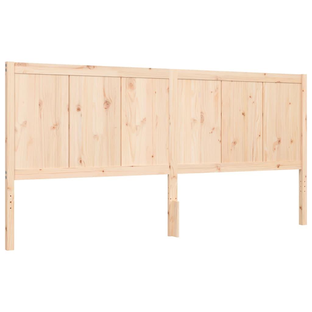 Bed Frame without Mattress 183x203 cm King Solid Wood