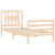 Bed Frame without Mattress 90x190 cm Solid Wood
