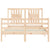 Bed Frame without Mattress 135x190 cm Solid Wood