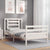 Bed Frame without Mattress White 90x190 cm Solid Wood