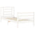 Bed Frame without Mattress White 90x190 cm Solid Wood