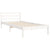 Bed Frame without Mattress White 90x190 cm Solid Wood