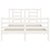 Bed Frame without Mattress White 135x190 cm Solid Wood