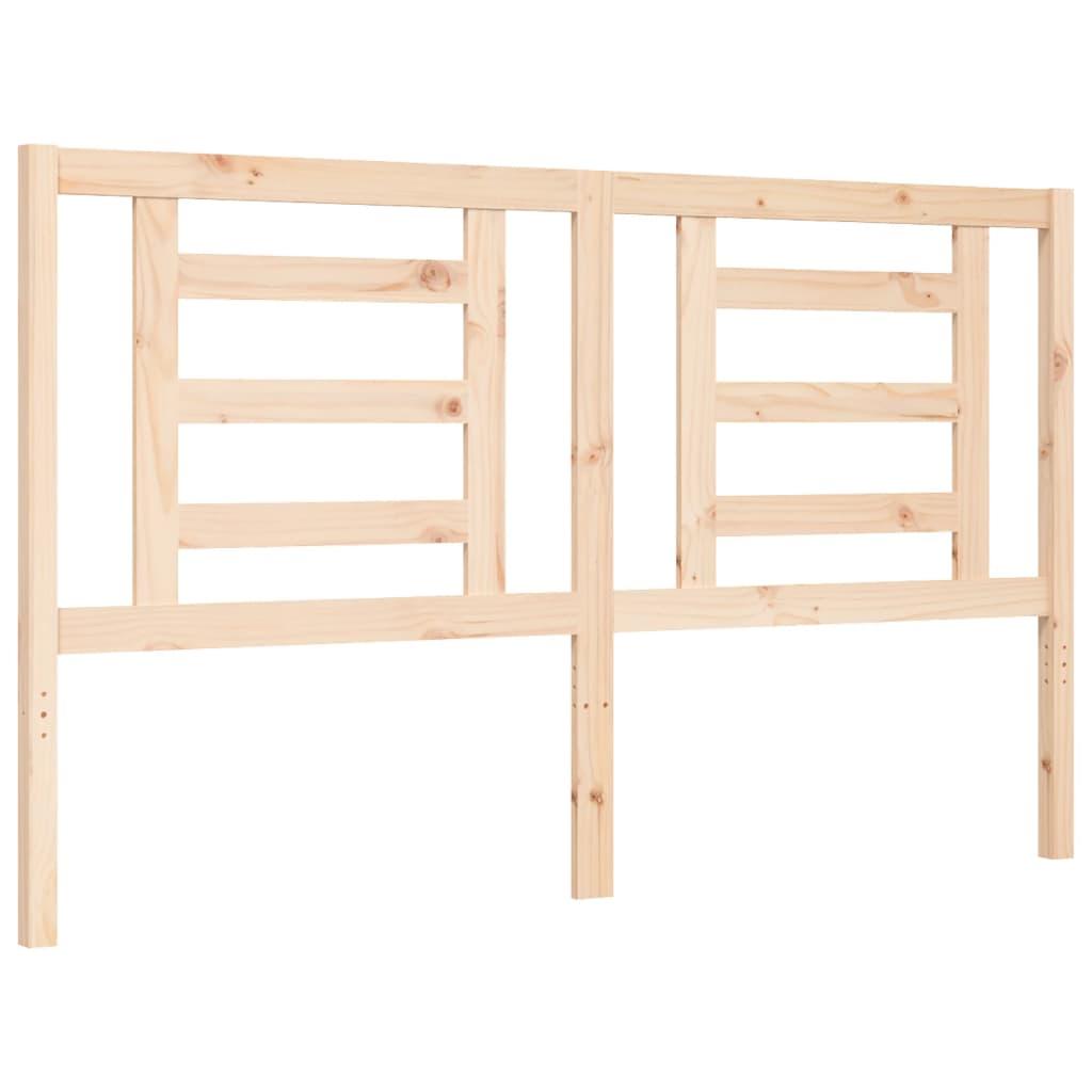 Bed Frame without Mattress 150x200 cm Solid Wood