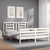 Bed Frame without Mattress White 150x200 cm Solid Wood