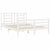 Bed Frame without Mattress White 150x200 cm Solid Wood