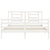 Bed Frame without Mattress White 150x200 cm Solid Wood