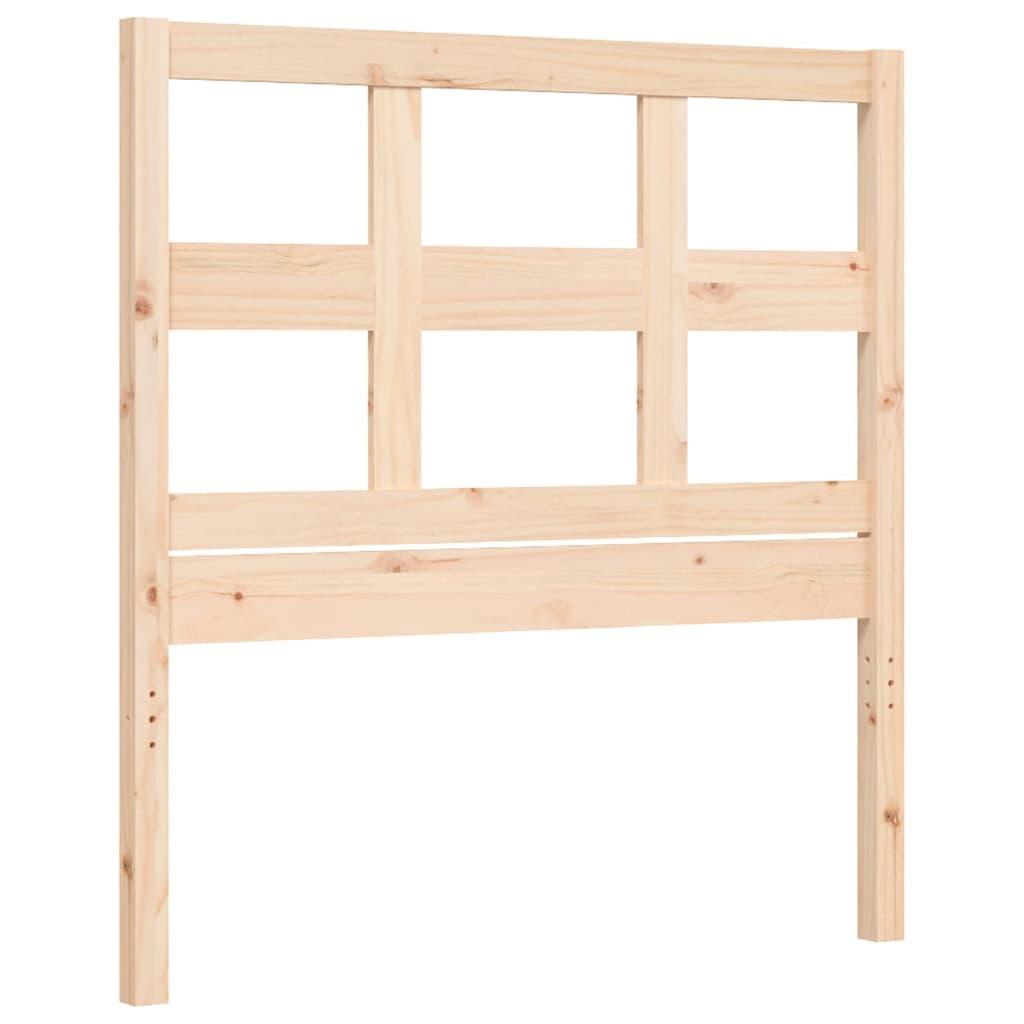 Bed Frame without Mattress 90x190 cm Solid Wood
