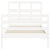 Bed Frame without Mattress White 90x190 cm Solid Wood