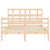 Bed Frame without Mattress 135x190 cm Solid Wood