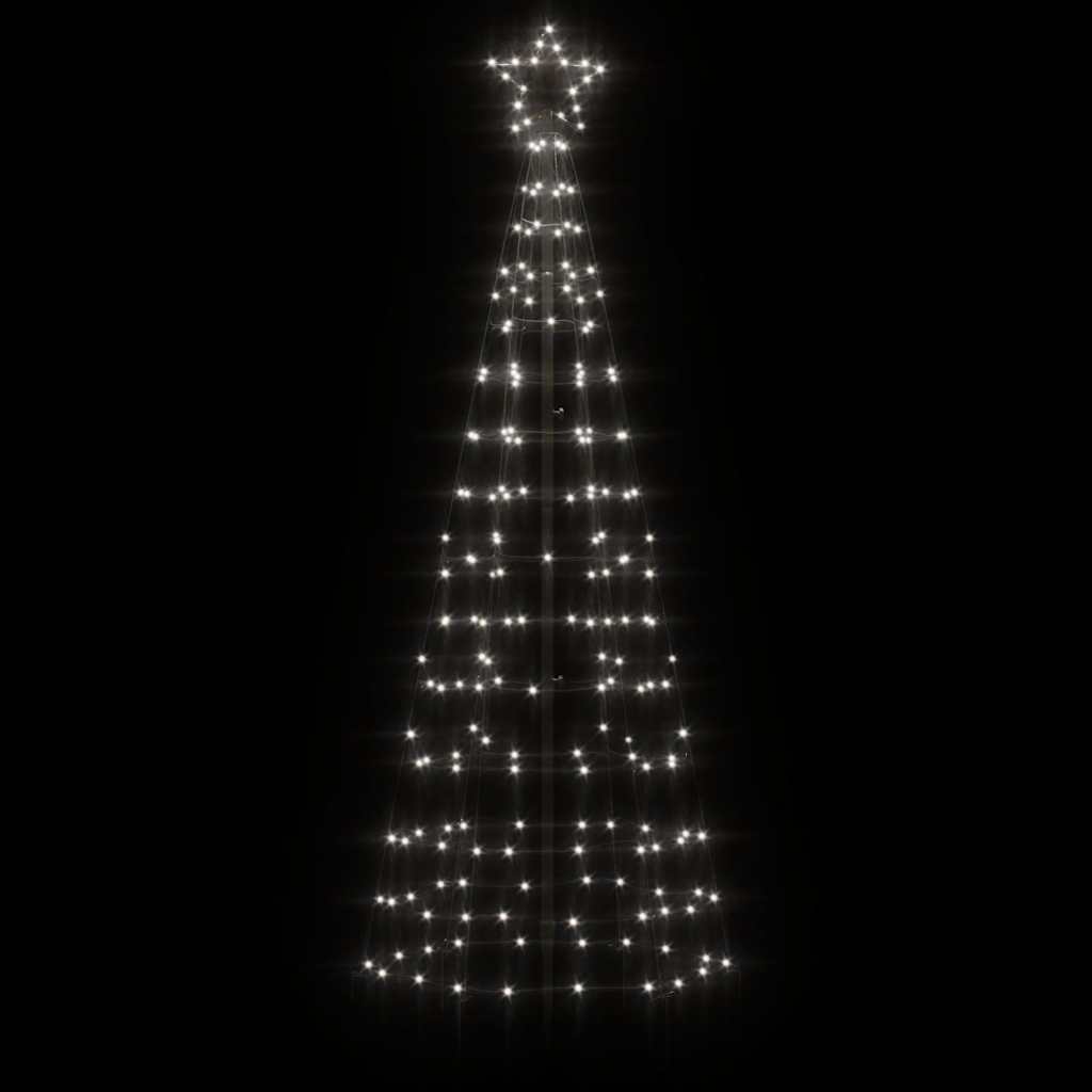 LED Christmas Tree with Spikes 220 LEDs Cold White 180 cm