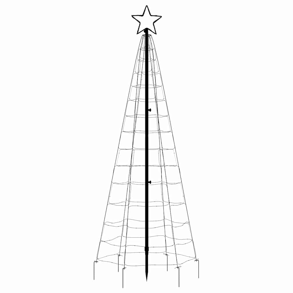 LED Christmas Tree with Spikes 220 LEDs Cold White 180 cm