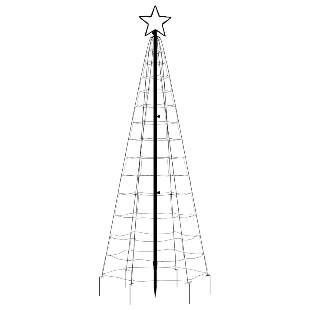 Christmas Tree Light with Spikes 220 LEDs Cold White 180 cm