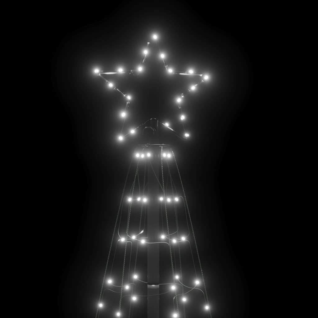 LED Christmas Tree with Spikes 220 LEDs Cold White 180 cm