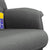 Massage Recliner Chair with Footstool Dark Grey Fabric