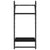 4 Piece Wall Shelf Set with Bars Black Engineered Wood