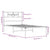 Metal Bed Frame without Mattress with Headboard Black 90x190 cm
