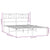 Metal Bed Frame without Mattress with Headboard Black 135x190 cm