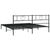 Metal Bed Frame without Mattress with Headboard Black 183x203 cm King