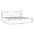 Metal Bed Frame without Mattress with Headboard Black 183x203 cm King