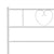 Metal Bed Frame without Mattress with Footboard White 90x190 cm