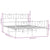 Metal Bed Frame without Mattress with Footboard White 135x190 cm