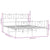 Metal Bed Frame without Mattress with Footboard White 150x200 cm