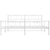 Metal Bed Frame without Mattress with Footboard White 183x203 cm King
