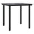 3 Piece Garden Dining Set Black Steel and Textilene