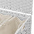 Laundry Basket with Wheels White 66x35x60 cm Rattan