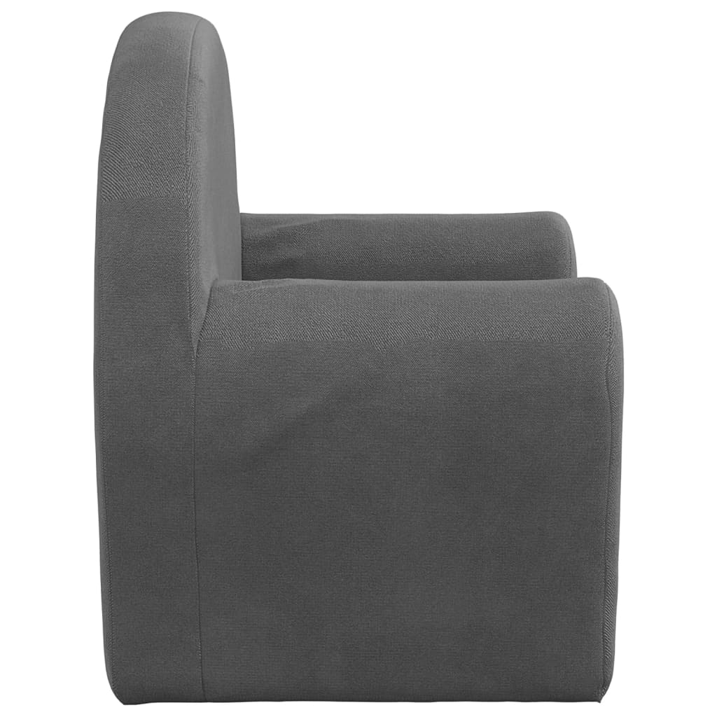 Kids' Sofa Bed Anthracite Soft Plush