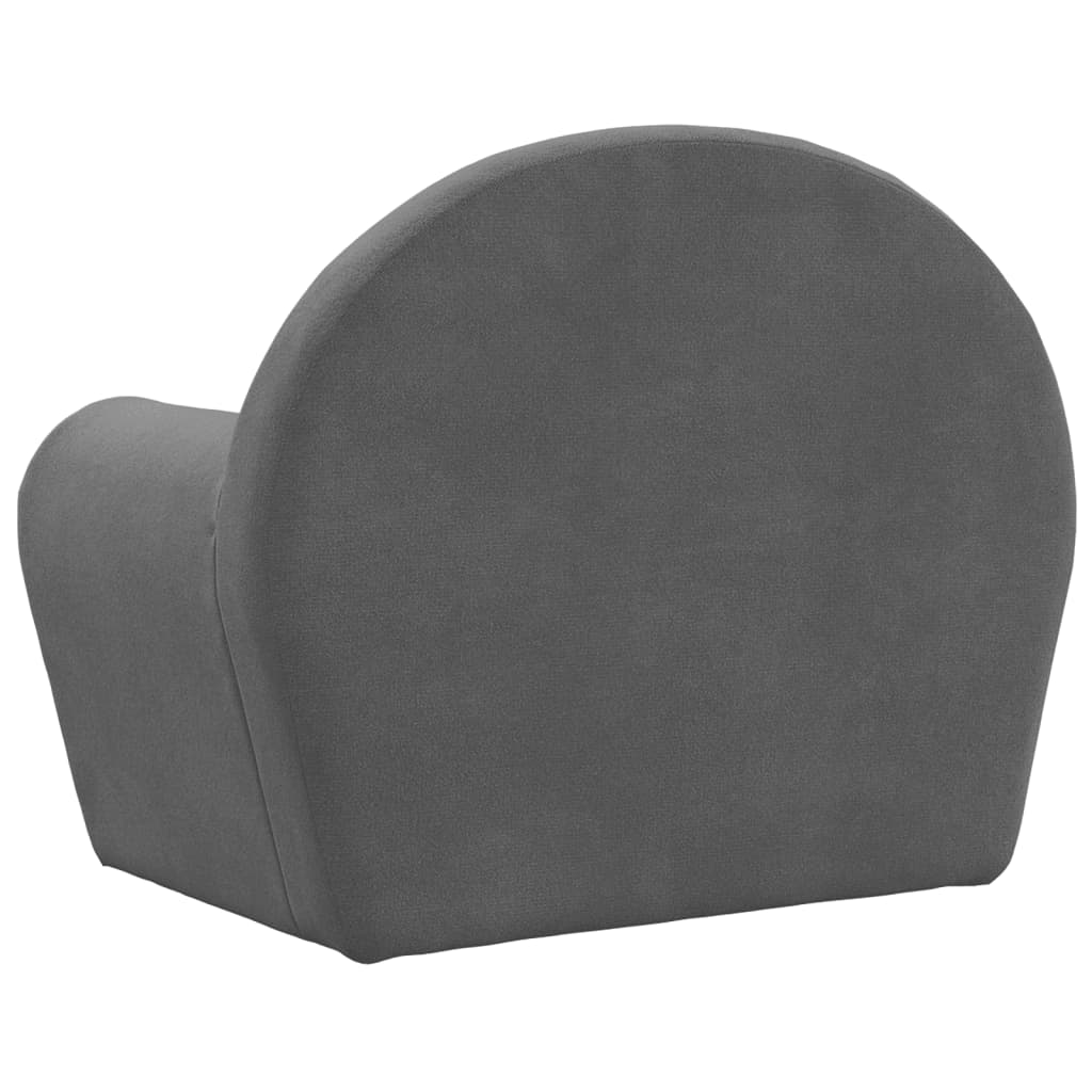 Kids' Sofa Bed Anthracite Soft Plush