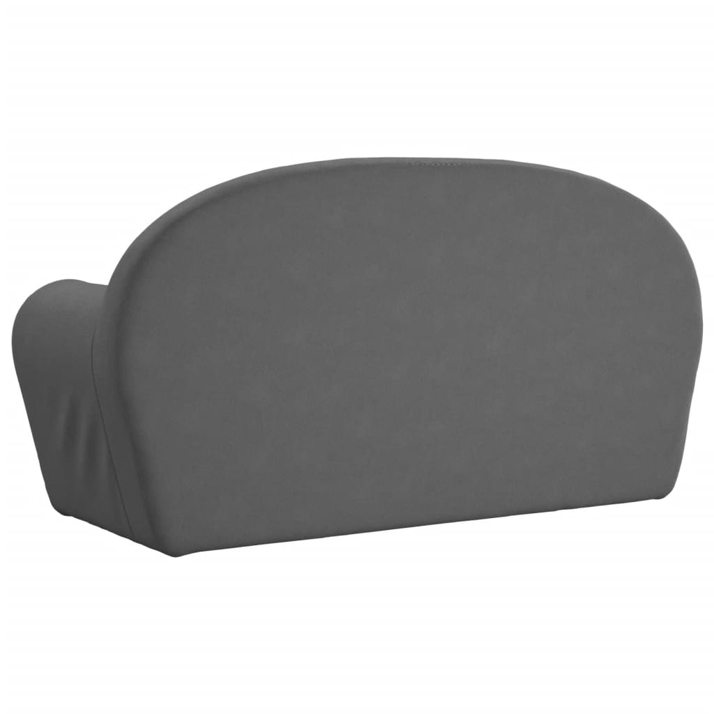 Kids' Sofa Bed 2-Seater Anthracite Soft Plush