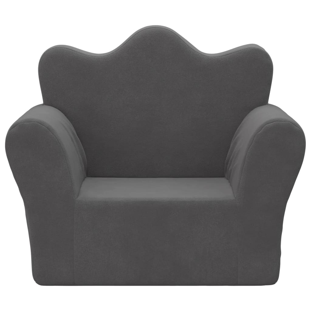Kids' Sofa Anthracite Soft Plush