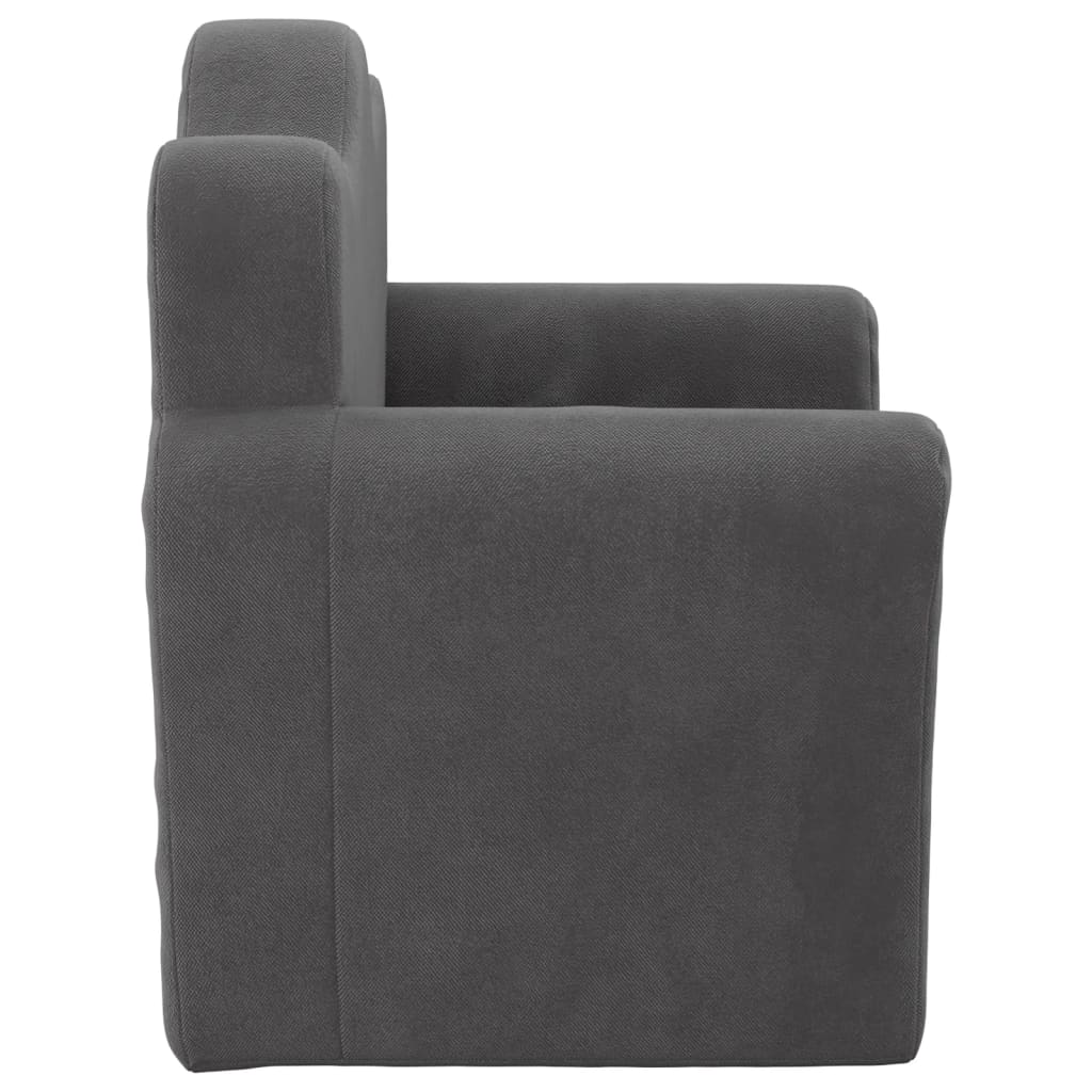 Kids' Sofa Anthracite Soft Plush